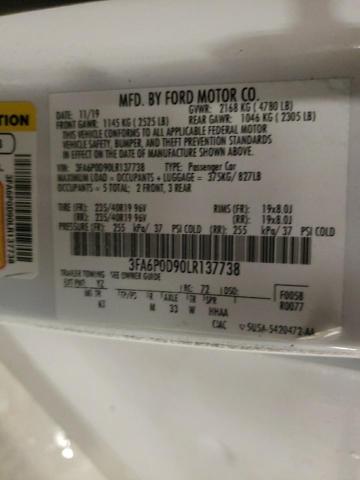 2020 FORD FUSION TIT - 3FA6P0D90LR137738
