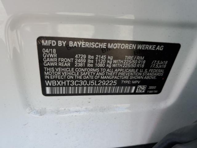 VIN WBXHT3C30J5L29225 2018 BMW X1 no.13