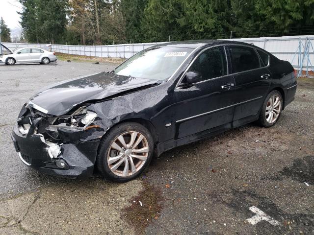 INFINITI M45 BASE 2008 black  gas JNKBY01E48M500662 photo #1