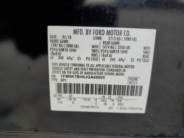 VIN 1FM5K7BH0JGA66905 2018 FORD EXPLORER no.14