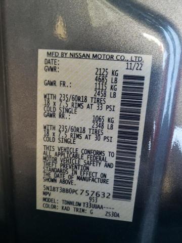 2023 NISSAN ROGUE SV - 5N1BT3BB0PC757632