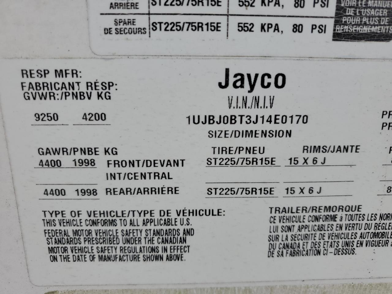 Lot #3006651348 2018 JAYCO WHITE HAWK