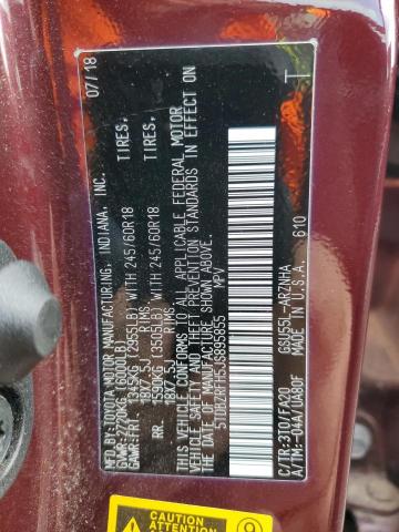 2018 TOYOTA HIGHLANDER - 5TDBZRFH5JS895855