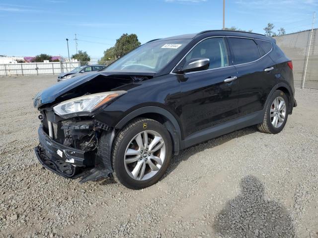 HYUNDAI SANTA FE S 2014 black  gas 5XYZU3LA1EG193763 photo #1