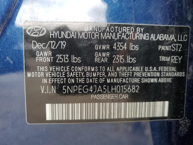 VIN 5NPEG4JA5LH015682 2020 HYUNDAI SONATA no.12