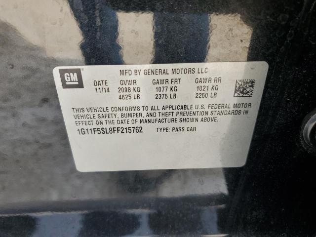 2015 CHEVROLET MALIBU 4D 1G11F5SL8FF215762