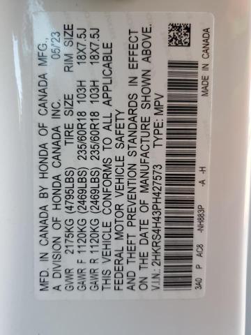 2023 HONDA CR-V EX - 2HKRS4H43PH427573