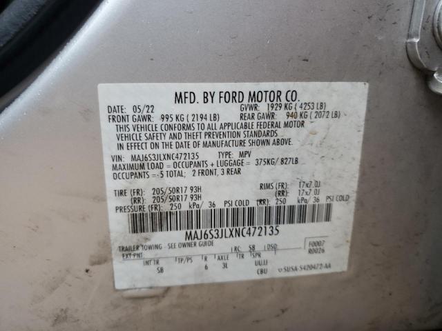 2022 FORD ECOSPORT S - MAJ6S3JLXNC472135