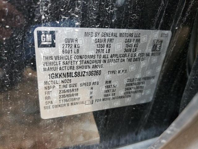 2018 GMC ACADIA SLT - 1GKKNMLS8JZ108060