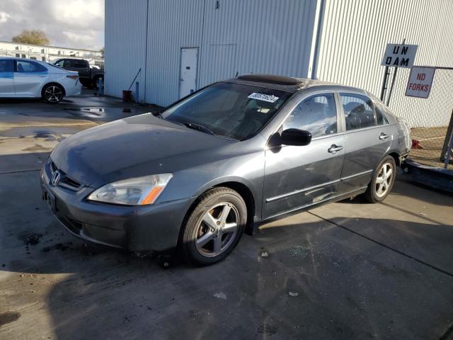 HONDA ACCORD EX 2005 blue  Gasoline 1HGCM56885A024478 photo #1