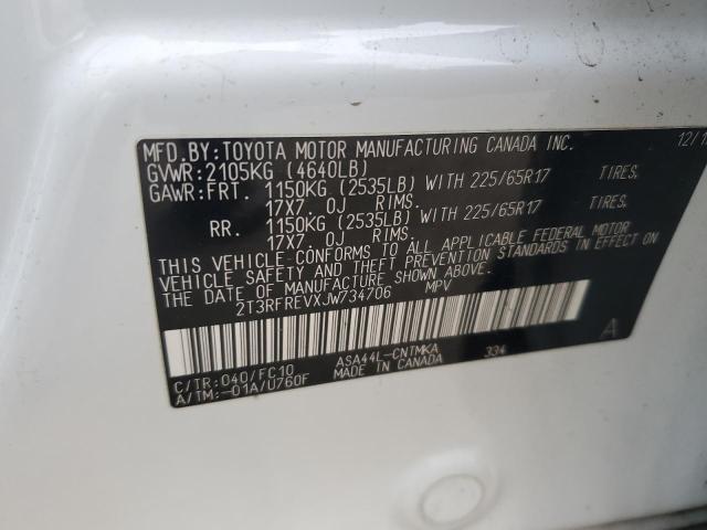 2018 TOYOTA RAV4 ADVEN - 2T3RFREVXJW734706