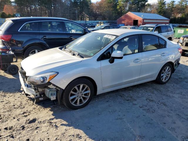 SUBARU IMPREZA PR 2012 white  gas JF1GJAC68CG017373 photo #1