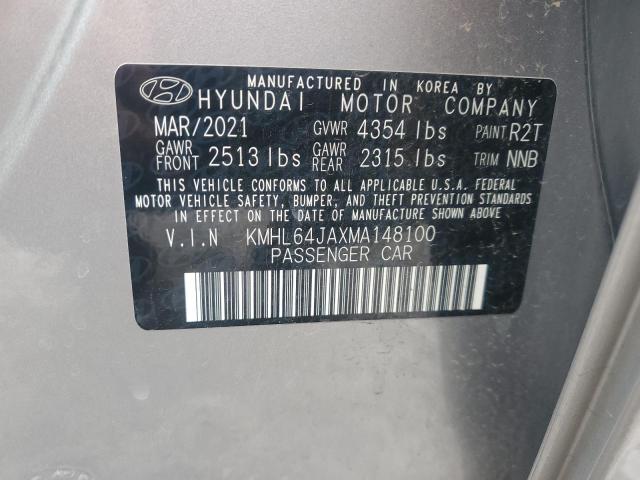 VIN KMHL64JAXMA148100 2021 HYUNDAI SONATA no.12