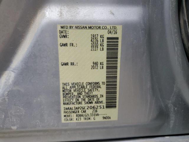2016 NISSAN ALTIMA 2.5 - 1N4AL3AP2GC206251