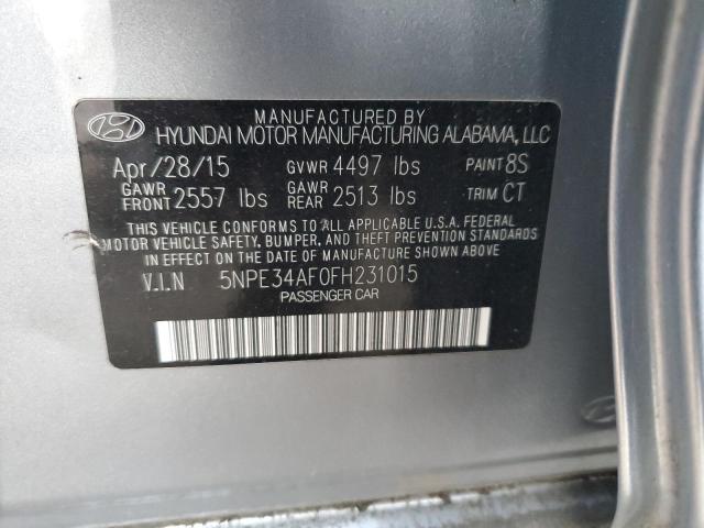 2015 HYUNDAI SONATA SPO 5NPE34AF0FH231015