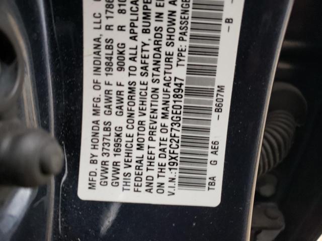 2016 HONDA CIVIC EX - 19XFC2F73GE018947