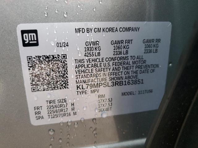 2024 CHEVROLET TRAILBLAZE - KL79MPSL3RB163851