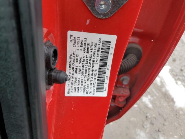 2018 HONDA CIVIC LX - 2HGFC2F5XJH537831