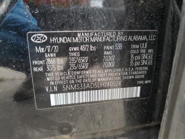 2020 HYUNDAI SANTA FE S - 5NMS33AD5LH240524