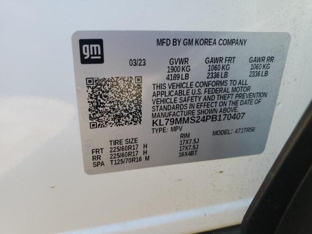 2023 CHEVROLET TRAILBLAZE - KL79MMS24PB170407