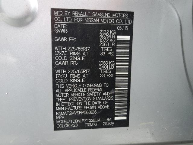 2015 NISSAN ROGUE S - KNMAT2MV9FP568616