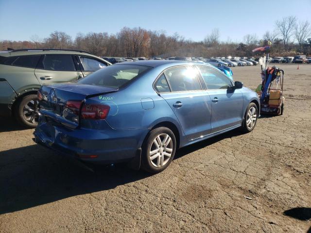 VOLKSWAGEN JETTA S 2018 blue  gas 3VW167AJ4JM211135 photo #4