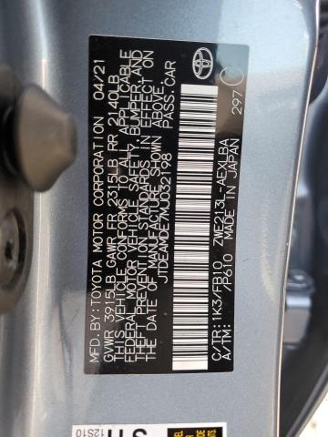 2021 TOYOTA COROLLA LE - JTDEAMDE7MJ032198