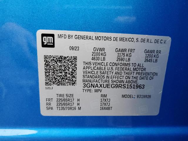 2024 CHEVROLET EQUINOX LT - 3GNAXUEG9RS151963