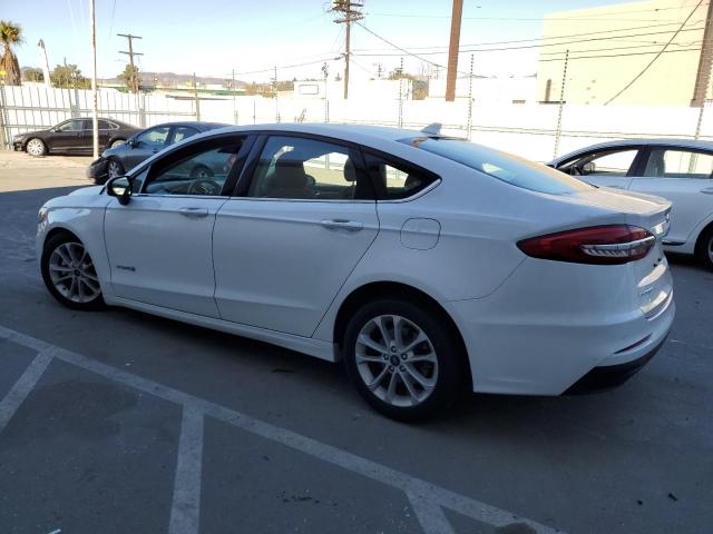 FORD FUSION SE 2019 white  hybrid engine 3FA6P0LU8KR188876 photo #3