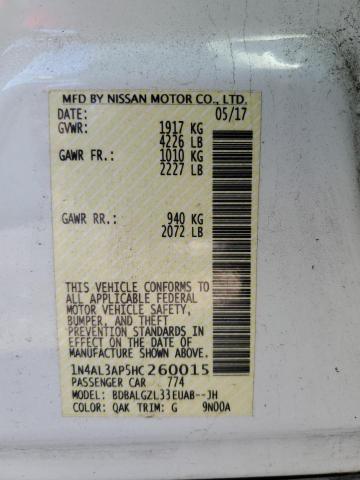 2017 NISSAN ALTIMA 2.5 - 1N4AL3AP5HC260015