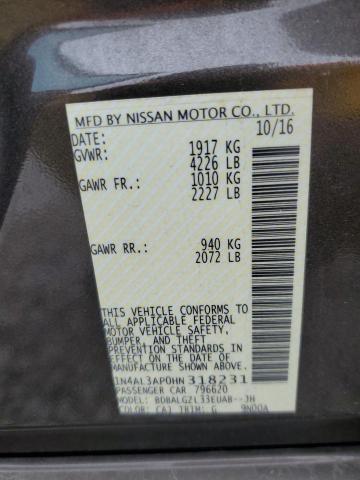 2017 NISSAN ALTIMA 2.5 - 1N4AL3AP0HN318231