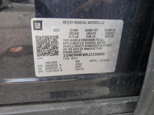 2018 CHEVROLET TRAVERSE L - 1GNERHKW5JJ136865