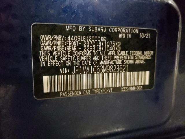 2021 SUBARU WRX PREMIU - JF1VA1C63M9823621