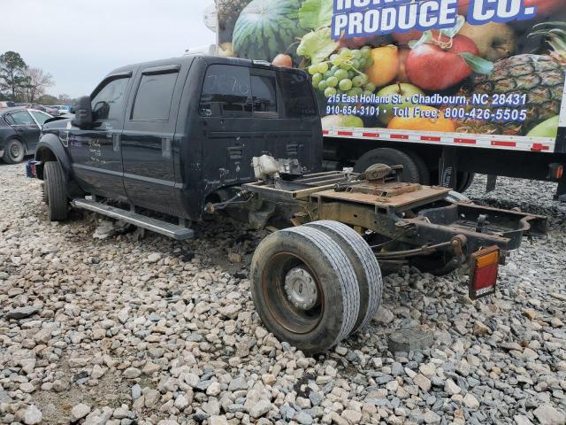 FORD F450 SUPER 2008 black crew pic diesel 1FTXW43R68EC17520 photo #3