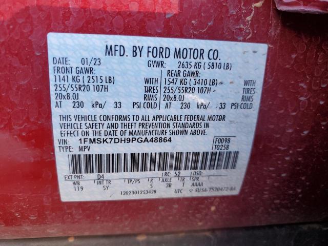 2023 FORD EXPLORER X - 1FMSK7DH9PGA48864