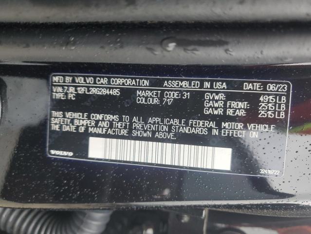 2024 VOLVO S60 PLUS 7JRL12FL2RG284485