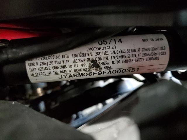 2015 YAMAHA FZ07 JYARM06E9FA000351