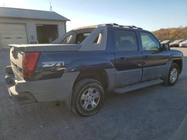 CHEVROLET AVALANCHE 2002 blue crew pic gas 3GNEK13T92G201221 photo #4