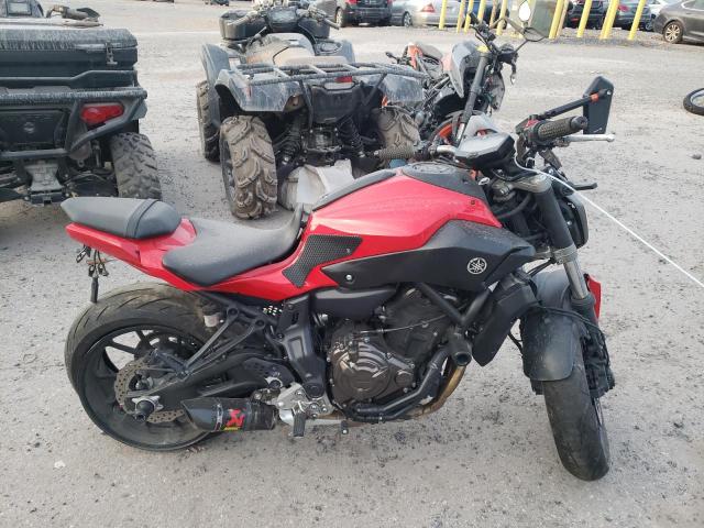 YAMAHA FZ07A 2017 red  gas JYARM20E0HA000620 photo #1