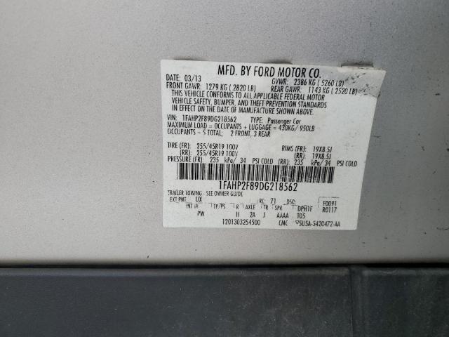 VIN 1FAHP2F89DG218562 2013 FORD TAURUS no.12