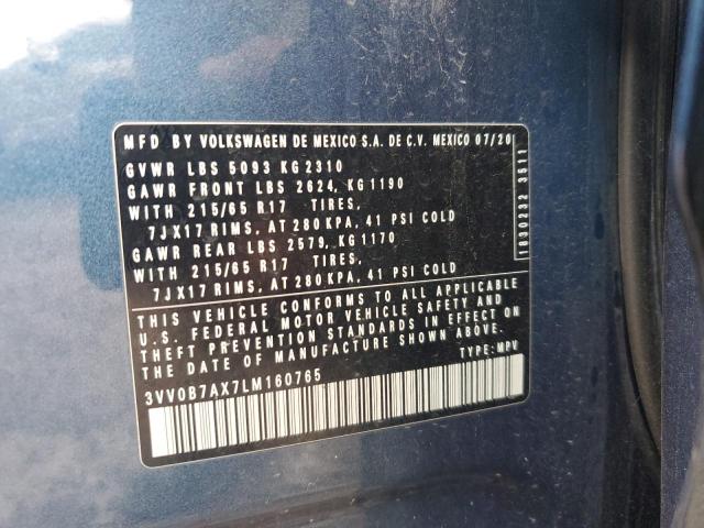 2020 VOLKSWAGEN TIGUAN S - 3VV0B7AX7LM160765
