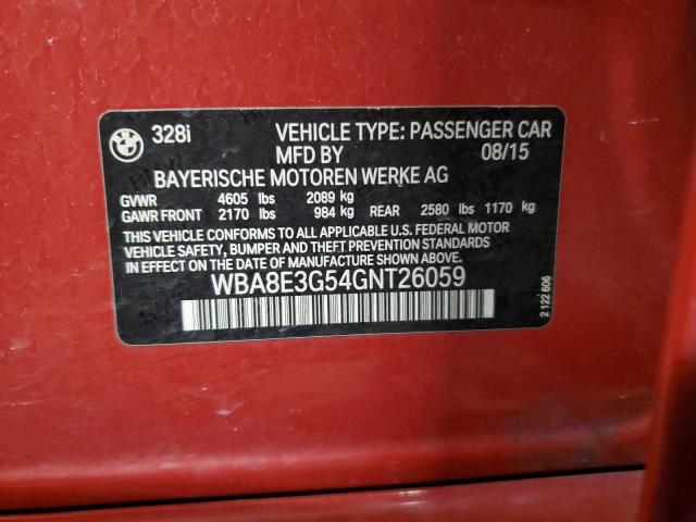 2016 BMW 328 XI SUL - WBA8E3G54GNT26059