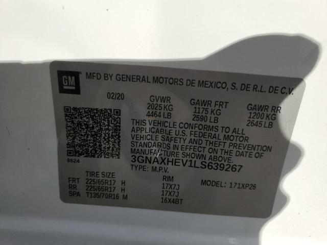 2020 CHEVROLET EQUINOX LS - 3GNAXHEV1LS639267