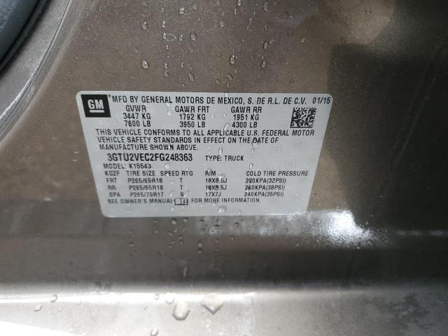 2015 GMC SIERRA K15 - 3GTU2VEC2FG248363