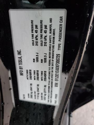 2019 TESLA MODEL 3 - 5YJ3E1EAXKF306729