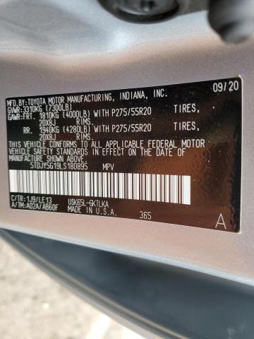 2020 TOYOTA SEQUOIA LI 5TDJY5G19LS180895