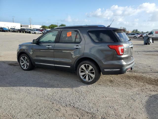 FORD EXPLORER L 2018 charcoal  gas 1FM5K7F84JGA15384 photo #3