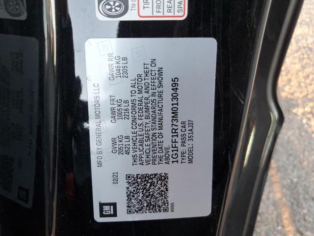 2021 CHEVROLET CAMARO LZ - 1G1FF1R73M0130495