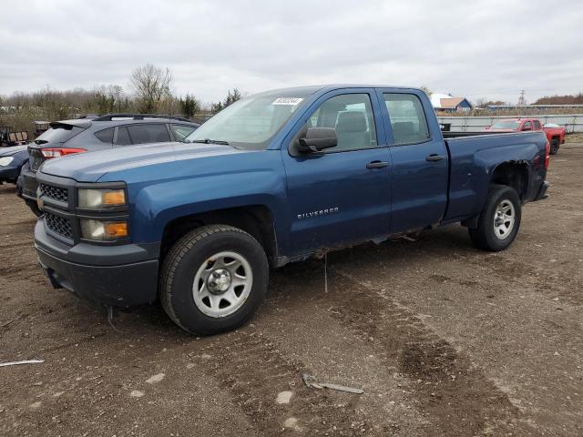 CHEVROLET SILVERADO 2015 blue 4dr ext gas 1GCRCPEH5FZ151748 photo #1