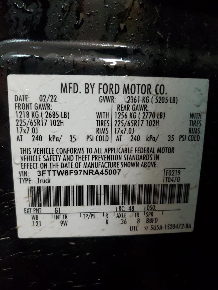 Lot #2994208324 2022 FORD MAVERICK X